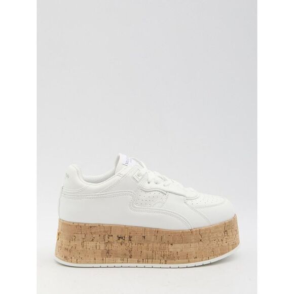 VALENTINO GARAVANI Platform Sneakers with Cork Midsole Women WHITE